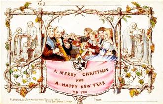 Η πρώτη χριστουγεννιάτικη κάρτα στον κόσμο…