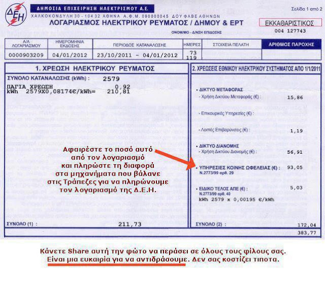 Η ΔΕΗ μας «κλέβει» με τις ευλογίες του κράτους!!!