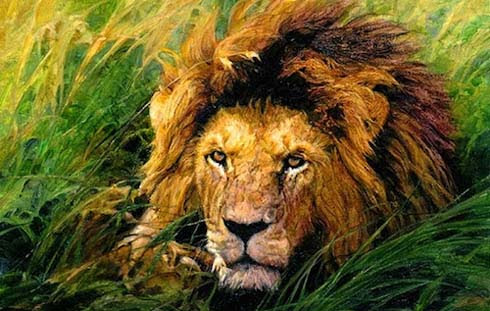 Το παιδί και το ζωγραφισμένο λιοντάρι…