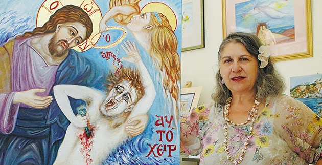 Σοκάρει με τη δημιουργία του «Αγίου Αυτόχειρα»!!! (foto)