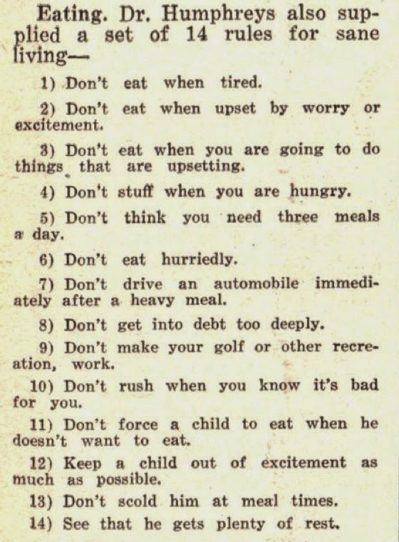 Οι 14 διαχρονικοί κανόνες για να μην… χάσετε τα λογικά σας!!!