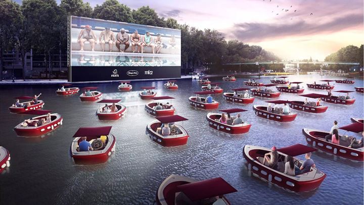 Cinéma sur l’eau: Μόλις άνοιξε το πρώτο πλωτό σινεμά στον Σηκουάνα