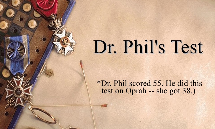Το μοναδικό τεστ προσωπικότητας του Dr Phil