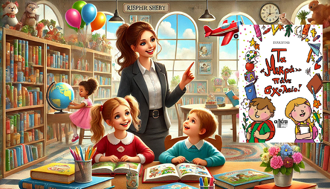 «Τα "Mικρά" πάνε σχολείο!» από τις Εκδόσεις Αλάτι, στην προθήκη της αυλής μας