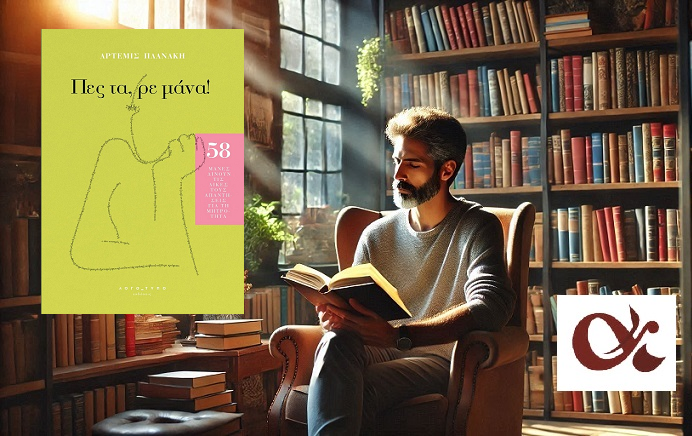 «Πες τα, ρε μάνα!» της Άρτεμις Πλανάκη, στην προθήκη της αυλή μας